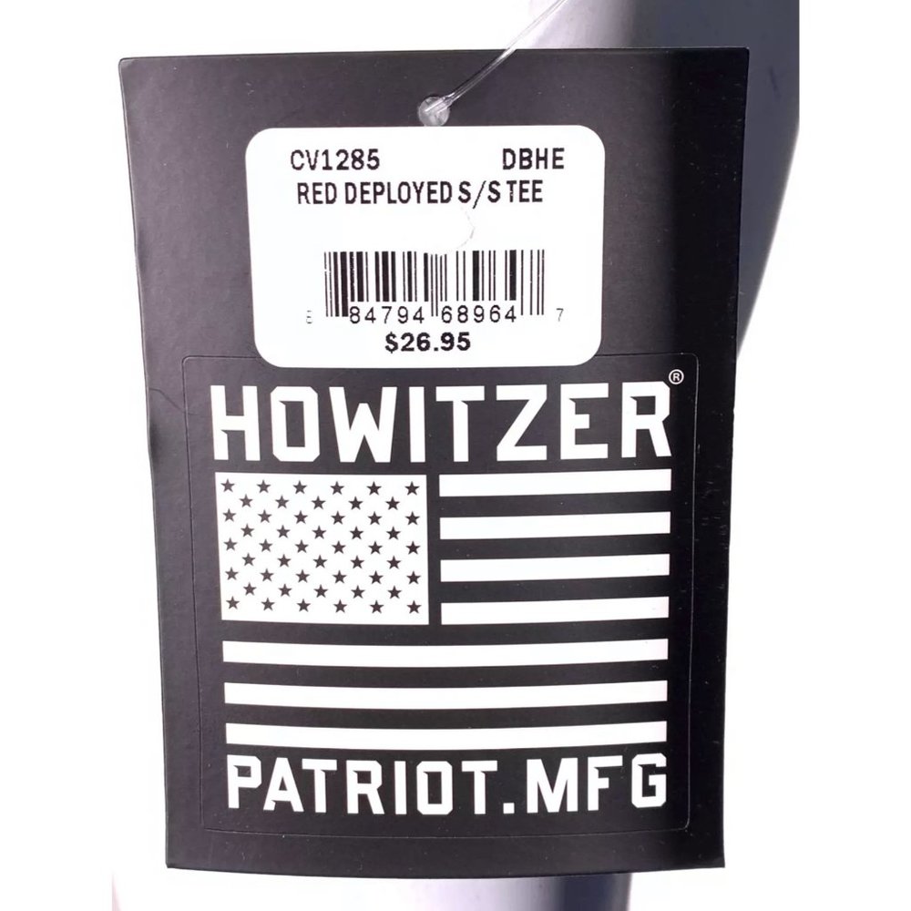 HOWITZER Clothing Men's T-Shirt S/S RED DEPLOYED - Picture 6 of 7
